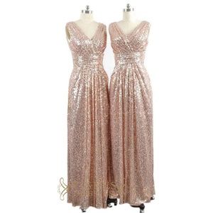 SOLD!!! NEW Rose Gold Sequin Dress Size 14